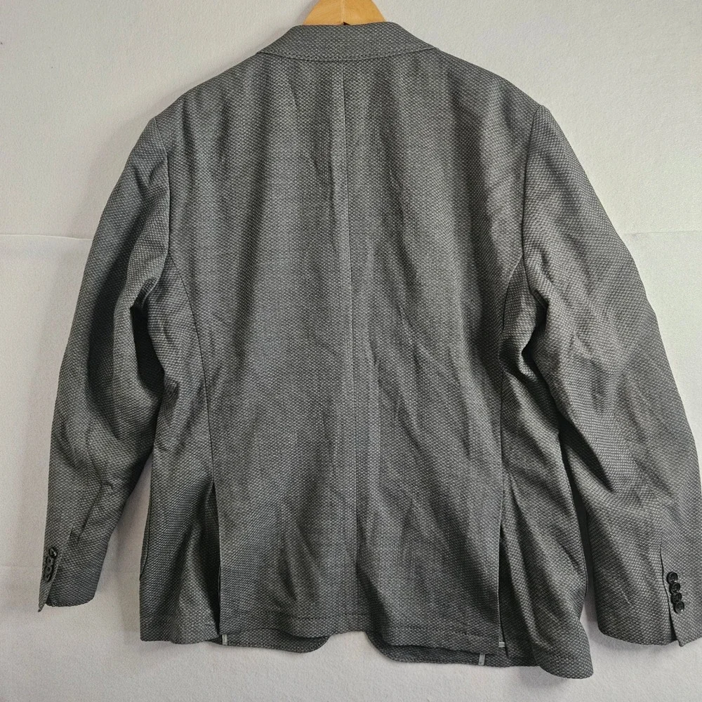 Rodd & Gunn Mens 2XL Grey Textured Sport Coat Officina by Marlane Blazer